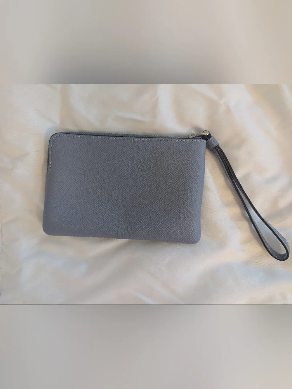 Coach Zip Wristlet in Slate Blue